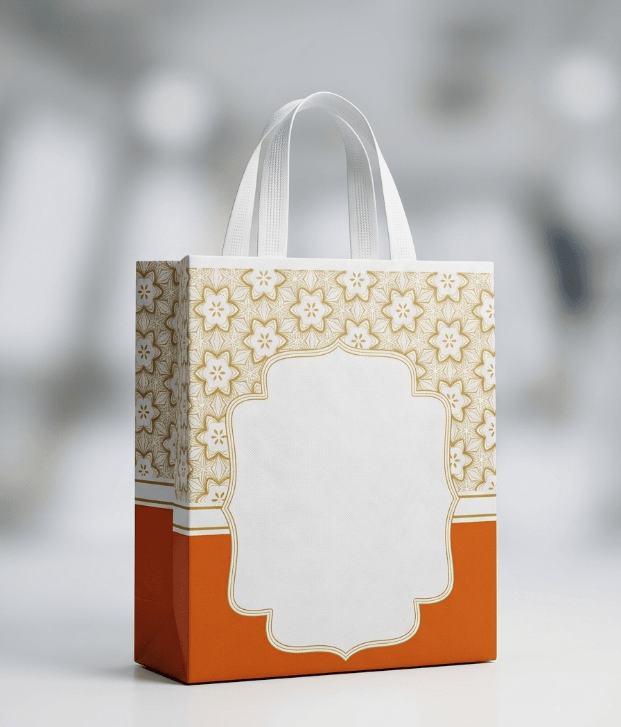 Premium PVC Wedding Return Gift Bags (10x8.5x4 Inches) | Designer Large Size Gift Bags