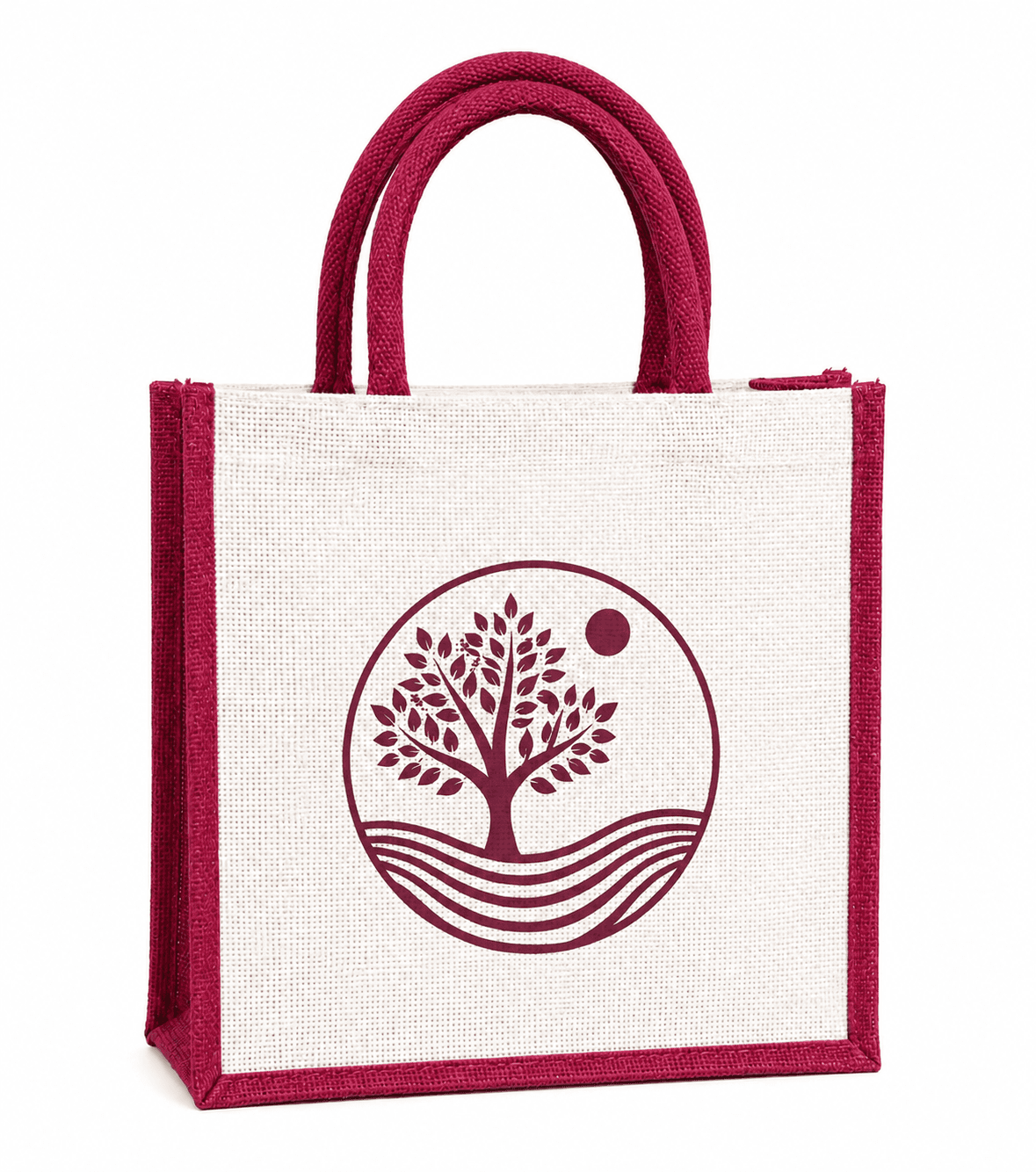 Premium Nature Tree Printed Jute Bag