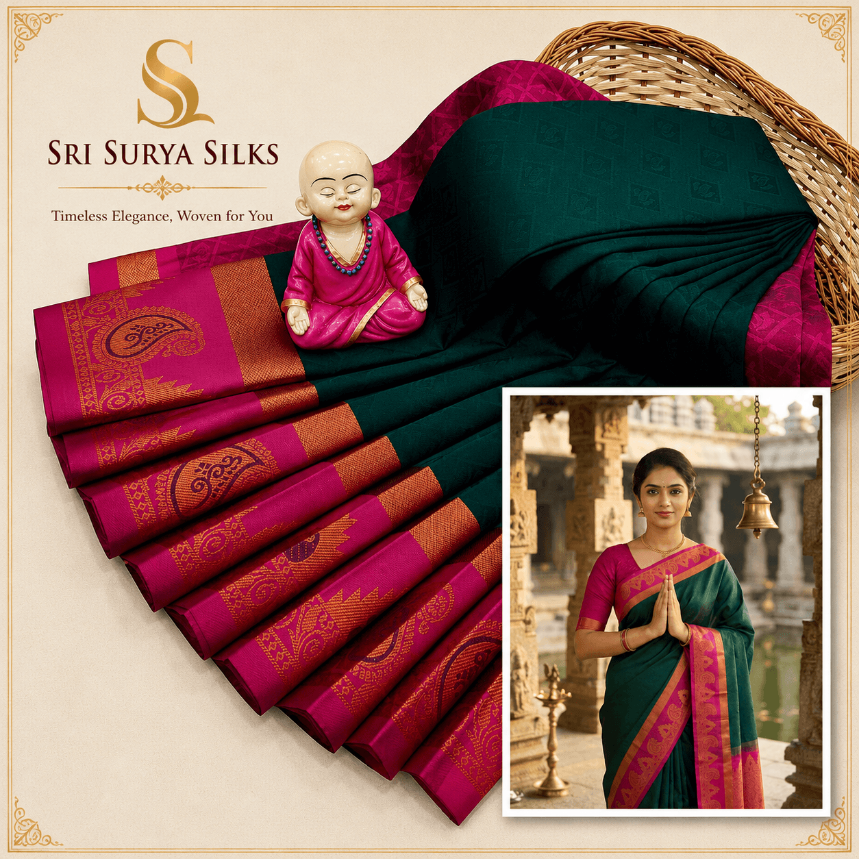 Nakshatra silk saree
