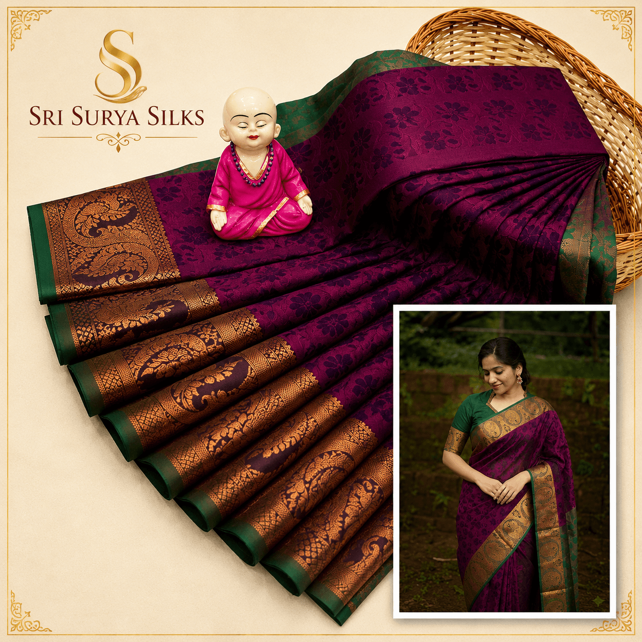 Nakshatra silk saree