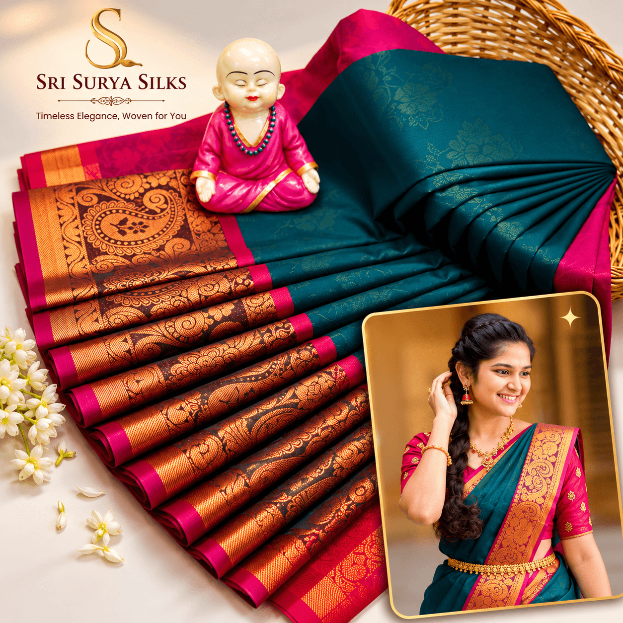 Nakshatra silk saree
